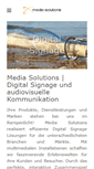 Mobile Screenshot of mediasolutions.ch