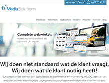 Tablet Screenshot of mediasolutions.nl