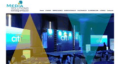 Desktop Screenshot of mediasolutions.com.sv